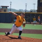 WVU baseball pitcher Aidan Major
