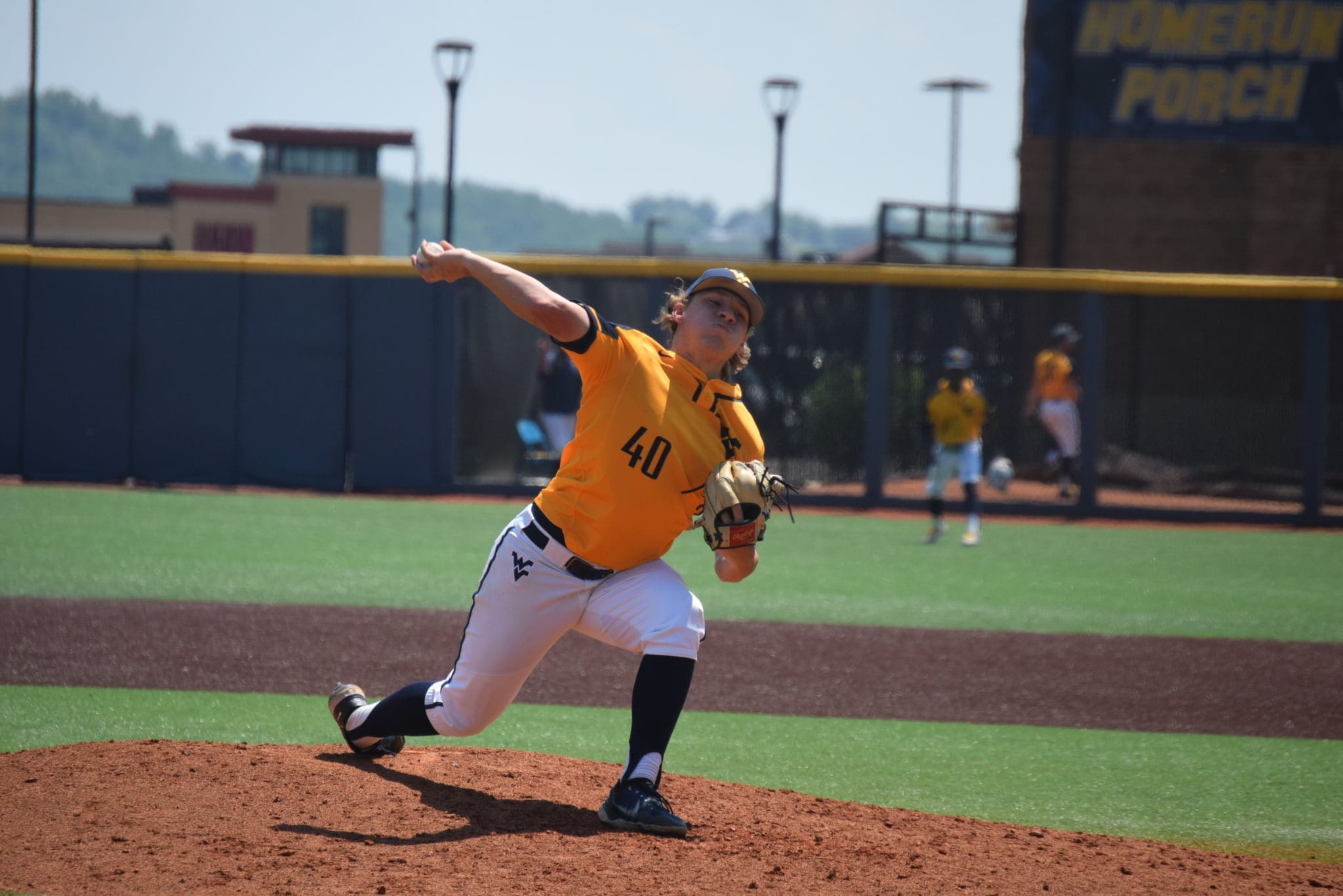 WVU baseball pitcher Aidan Major