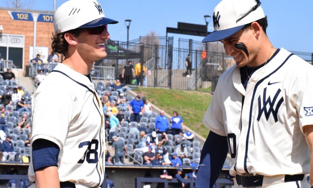 WVU Baseball players smiling