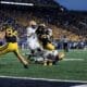 WVU Football TE Jacob Barrick against Pitt