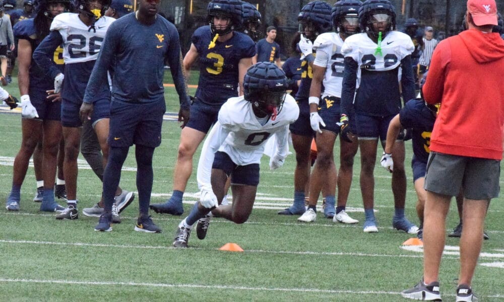 WVU Football WR DayDay Farmer and WR Hudson Clement