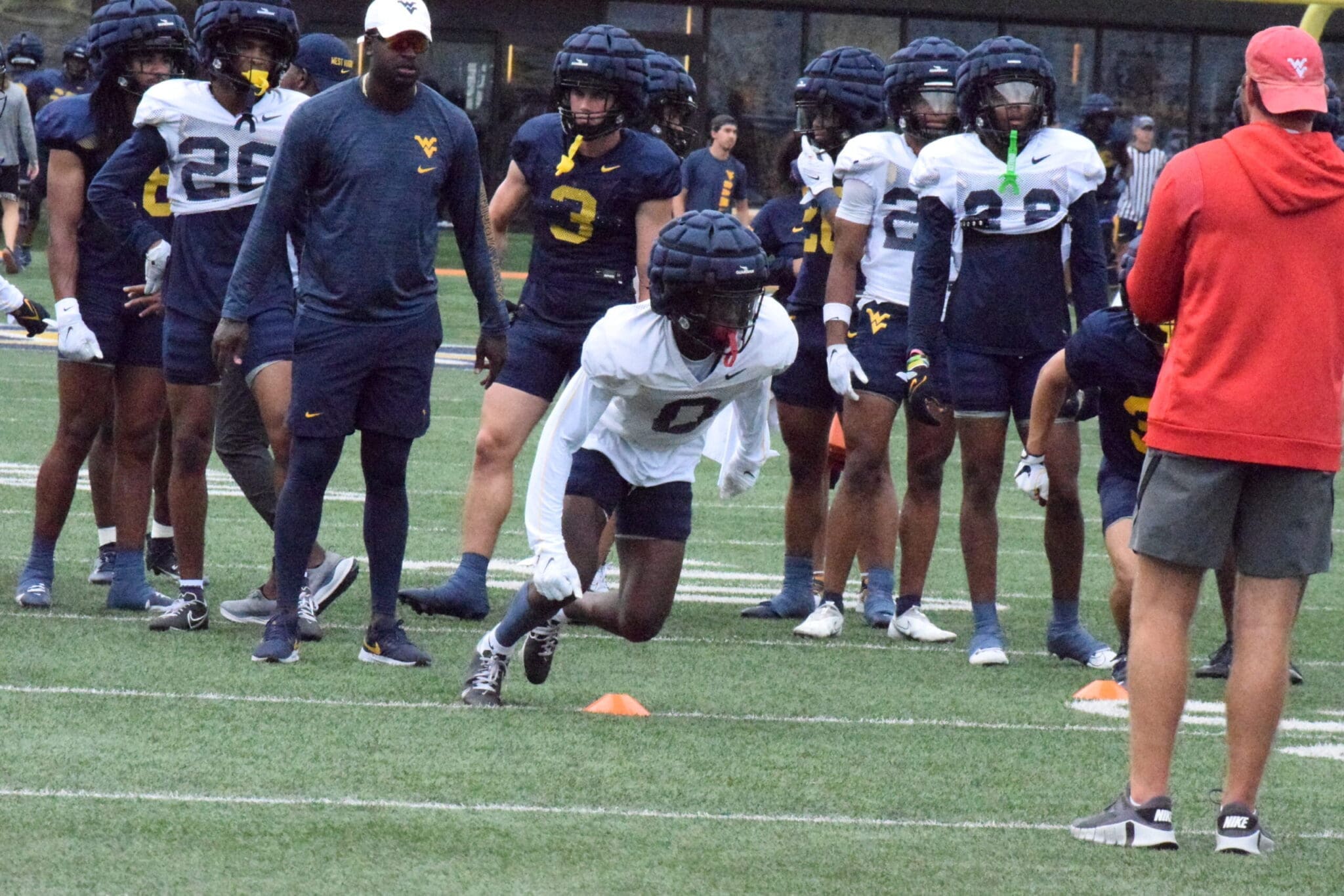 WVU Football WR DayDay Farmer and WR Hudson Clement