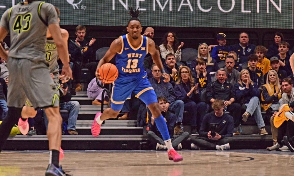 WVU Basketball Chance Moore versus Baylor