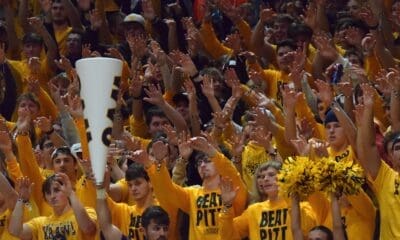 WVU Fans at basketball game