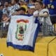 WVU football fan flag
