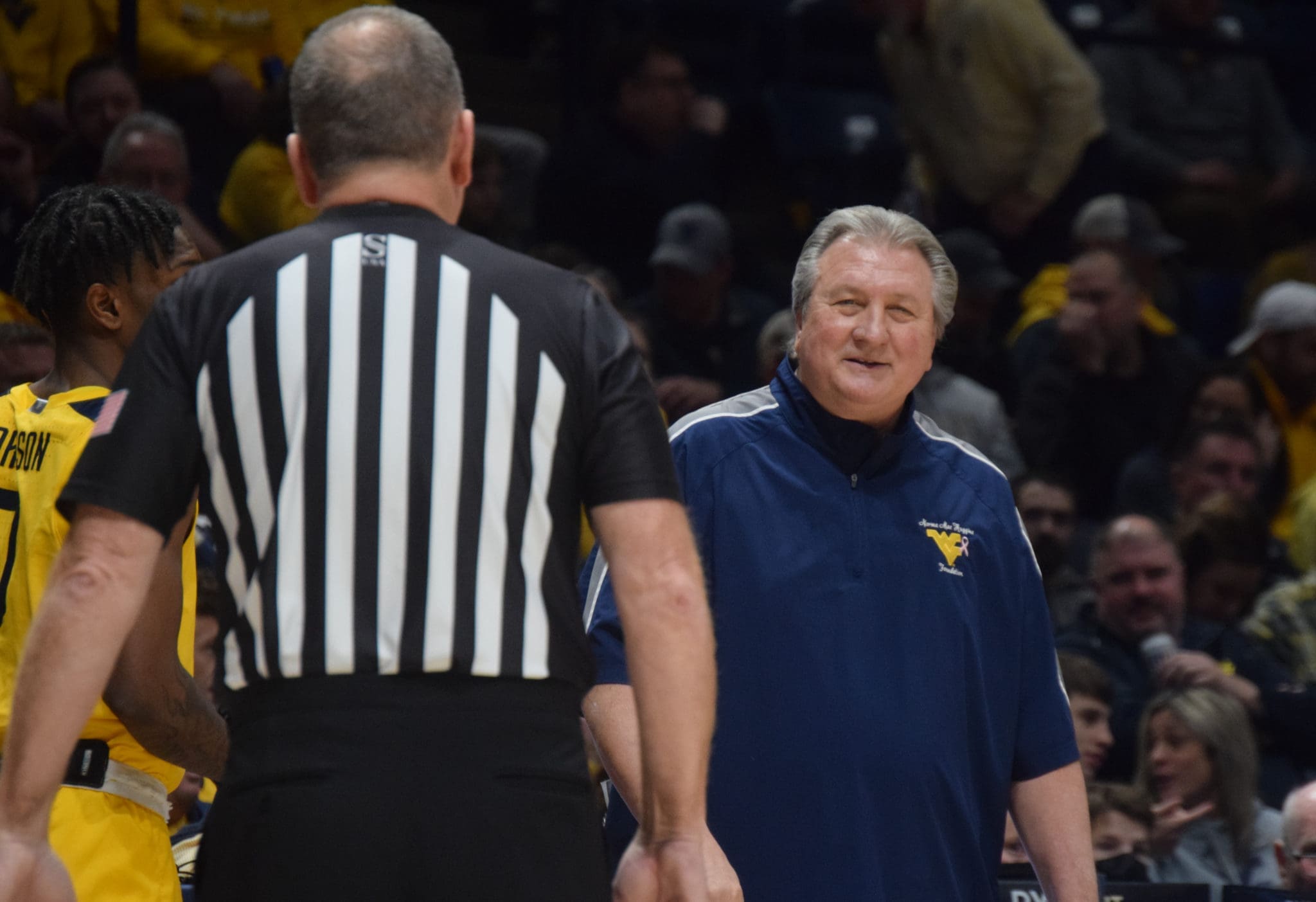 Bob Huggins and ref