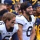 Neal Brown on WVU Football QBs Garrett Greene and Nicco Marchiol