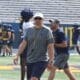 WVU Football HC Neal Brown at practice