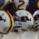WVU Football White Helmets
