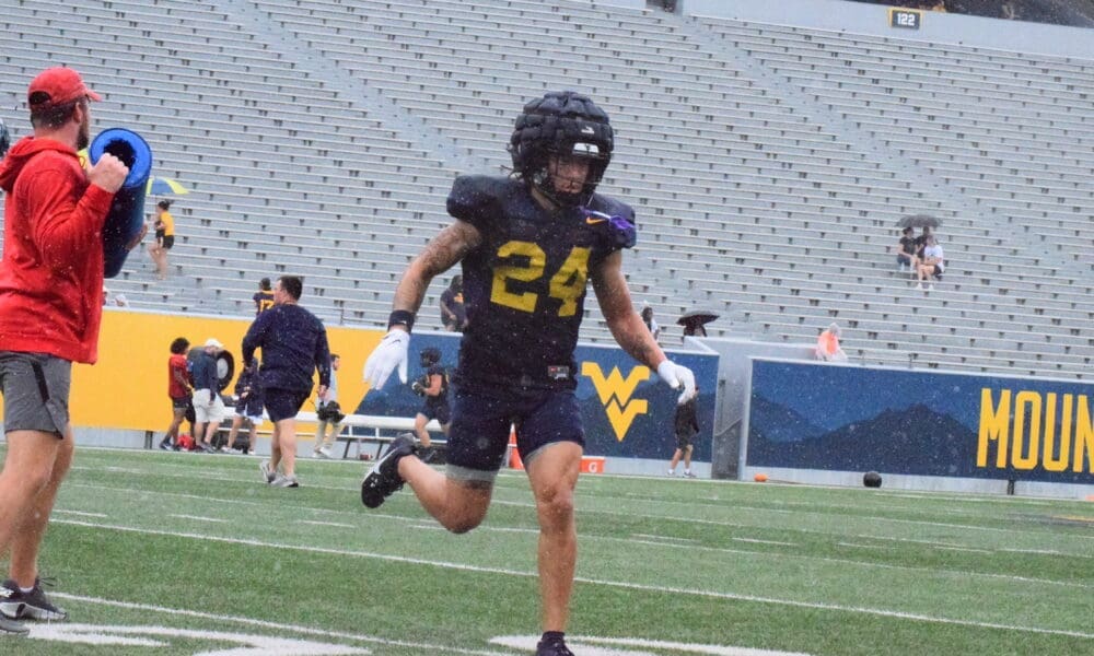 WVU Football WR Rodney Gallagher No. 24