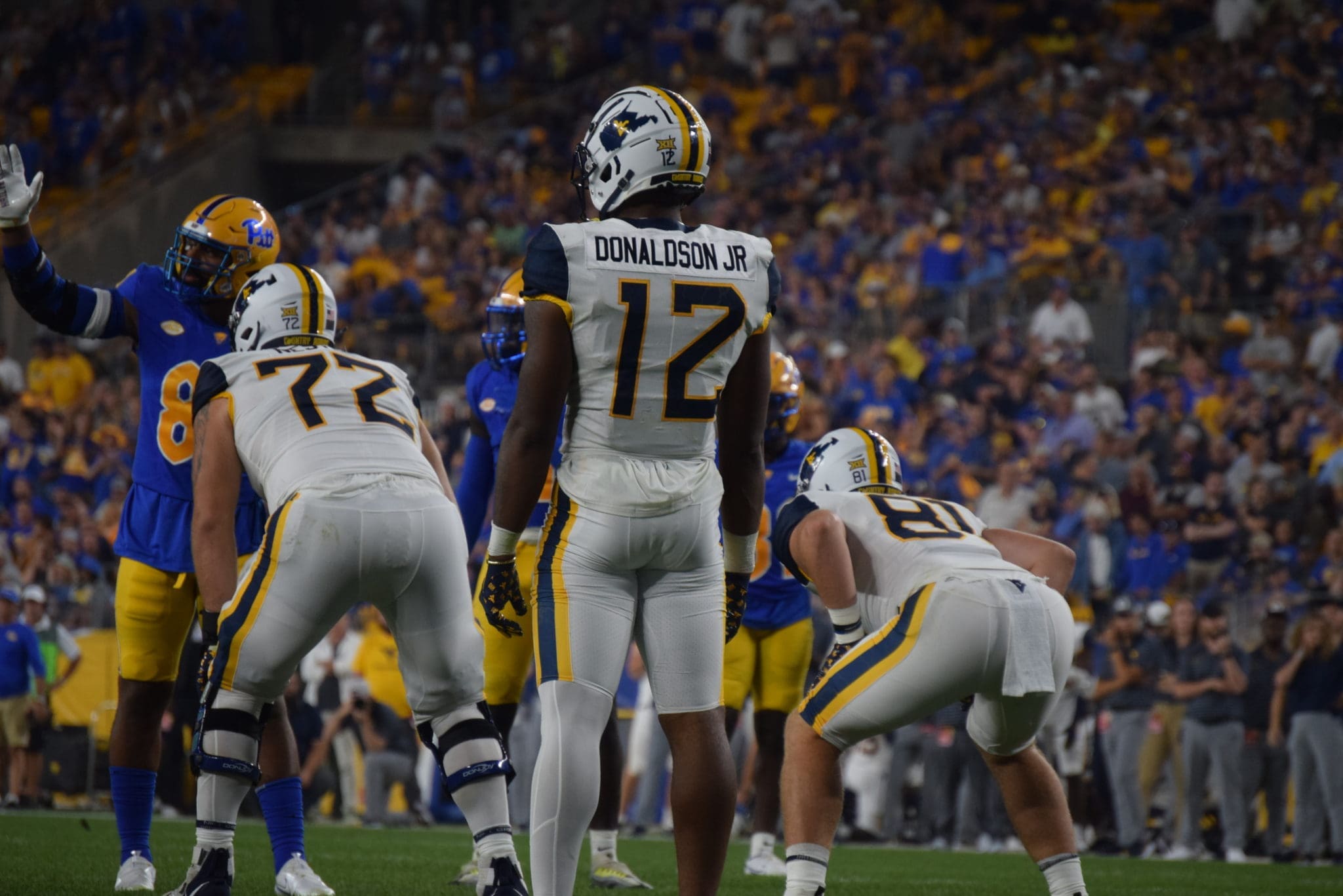CJ Donaldson in Backyard Brawl in Pittsburgh in 2022