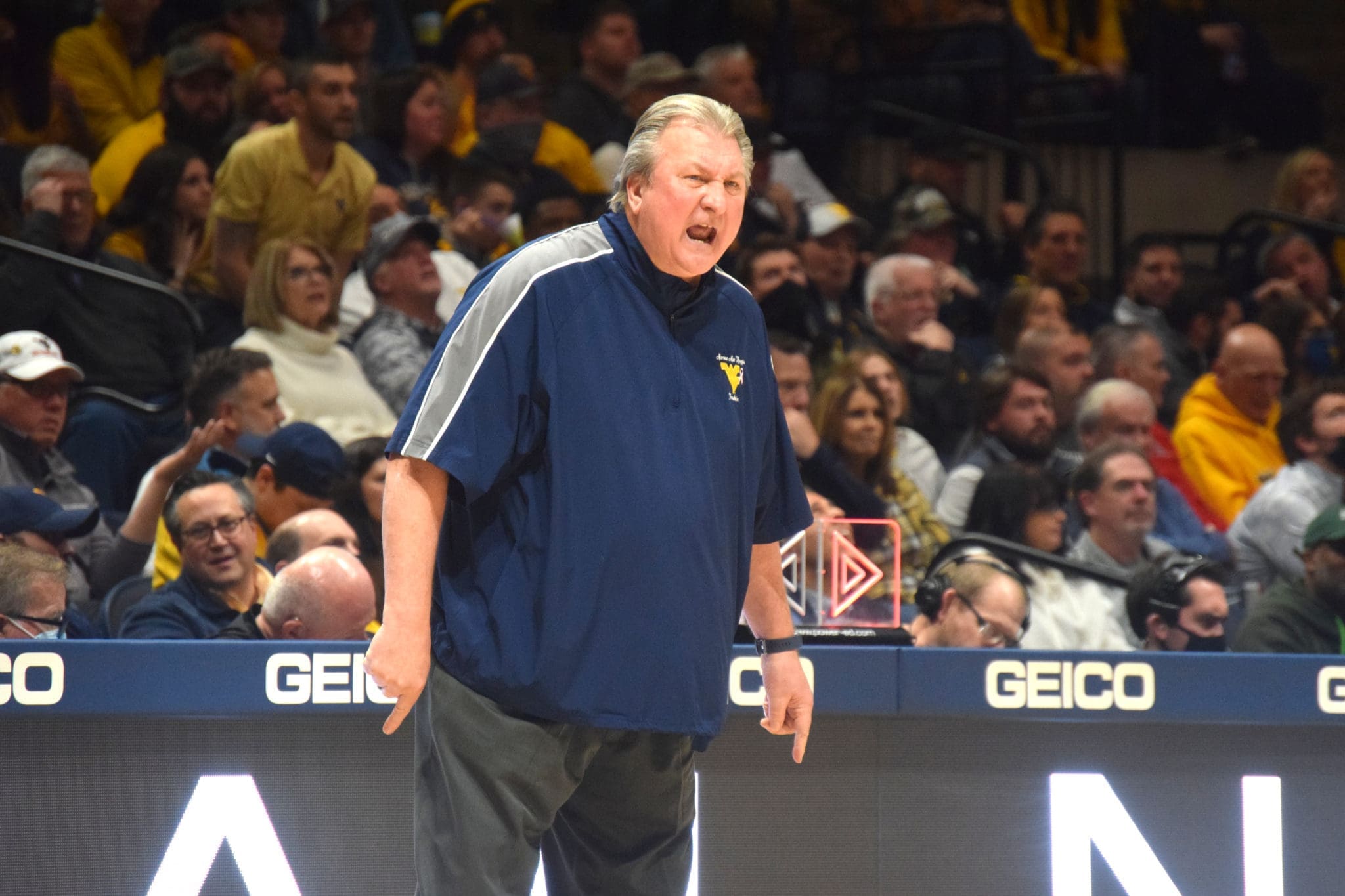 Bob Huggins angry