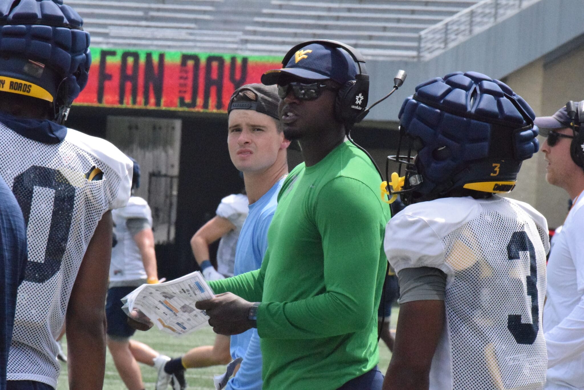 WVU Football WR Coach Bilal Marshall