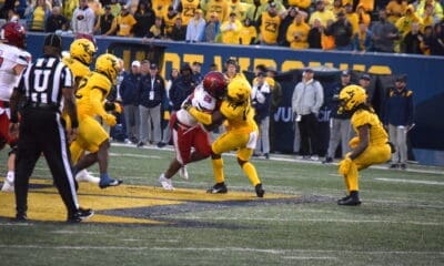 WVU Football defense tackling against Texas Tech