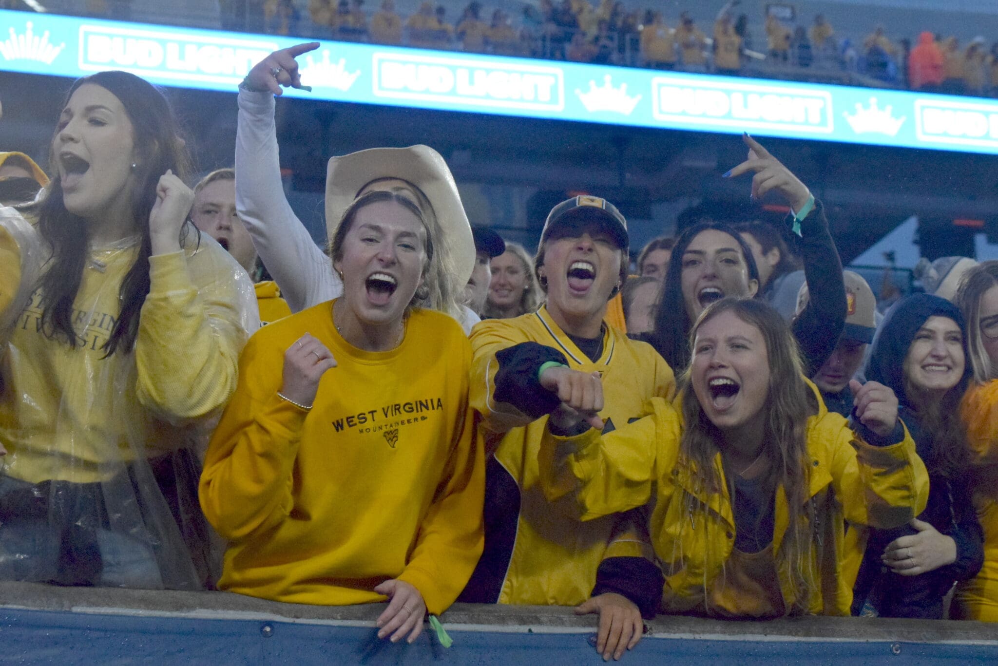 WVU Football fans stock