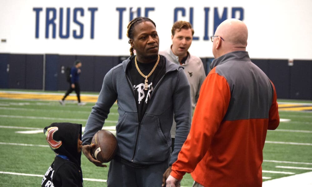 Adam Pacman Jones at WVU practice