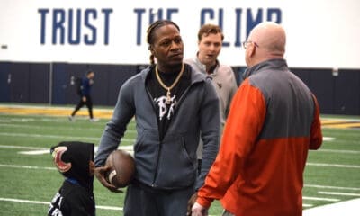 Adam Pacman Jones at WVU practice