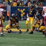 WVU Football OL Zach Frazier and James Gmiter