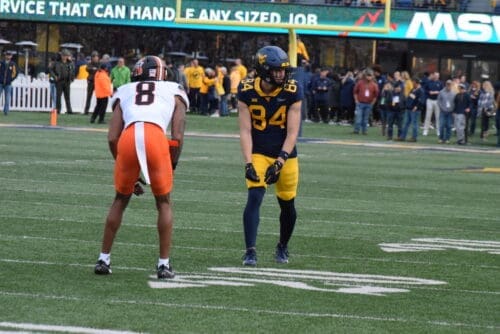 WVU Football WR Hudson Clement