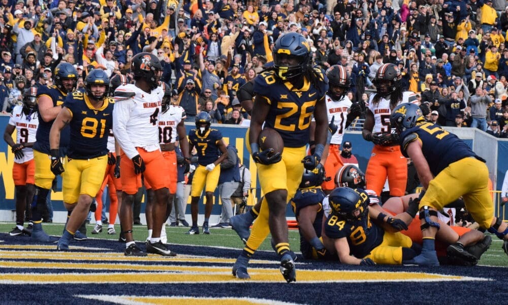 WVU Football RB Justin Johnson touchdown