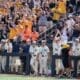 WVU Baseball players and fans at Super Regional