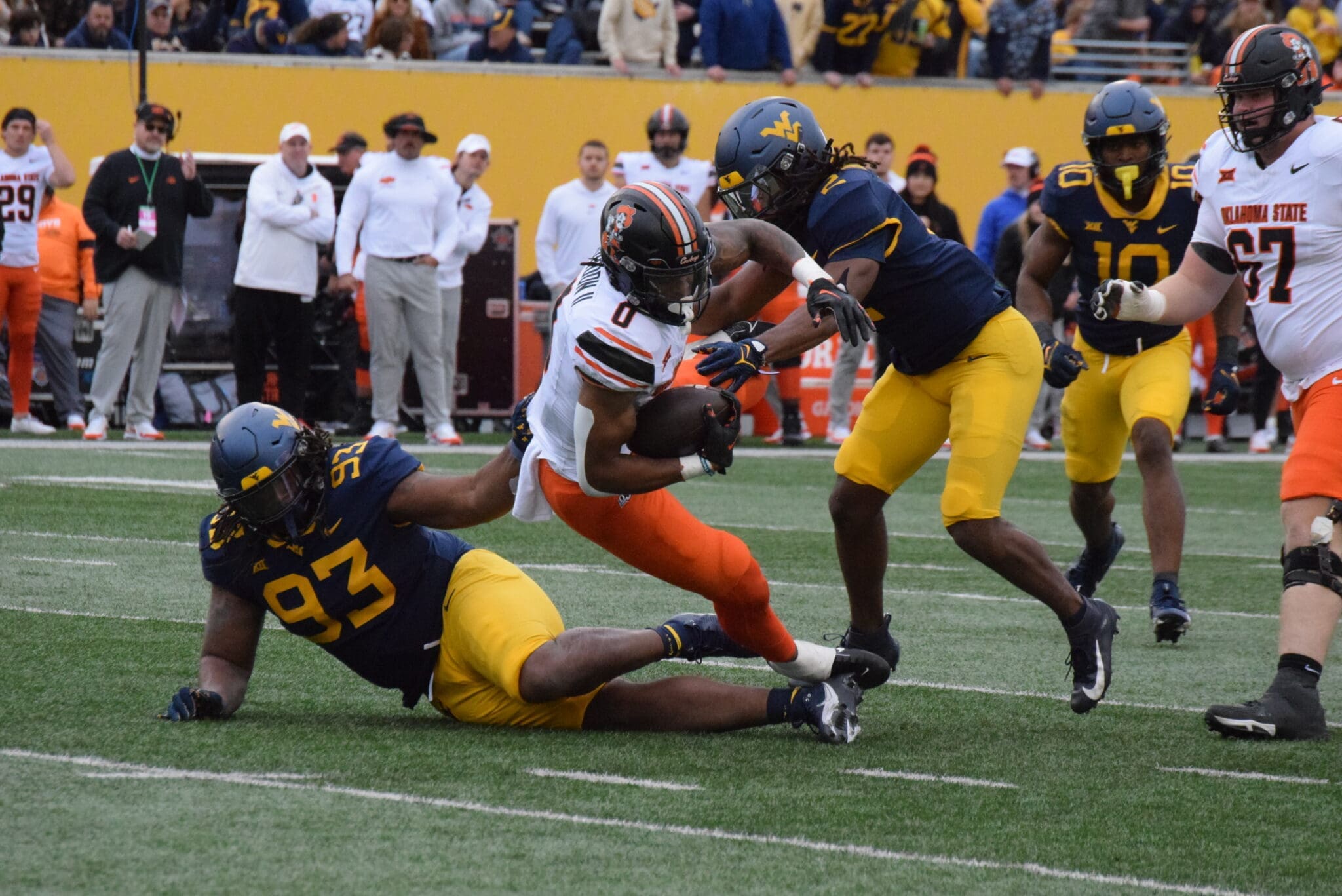 WVU Football Mike Lockhart and Aubrey Burks