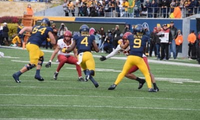 WVU Football RB Leddie Brown and OL Wyatt Milum