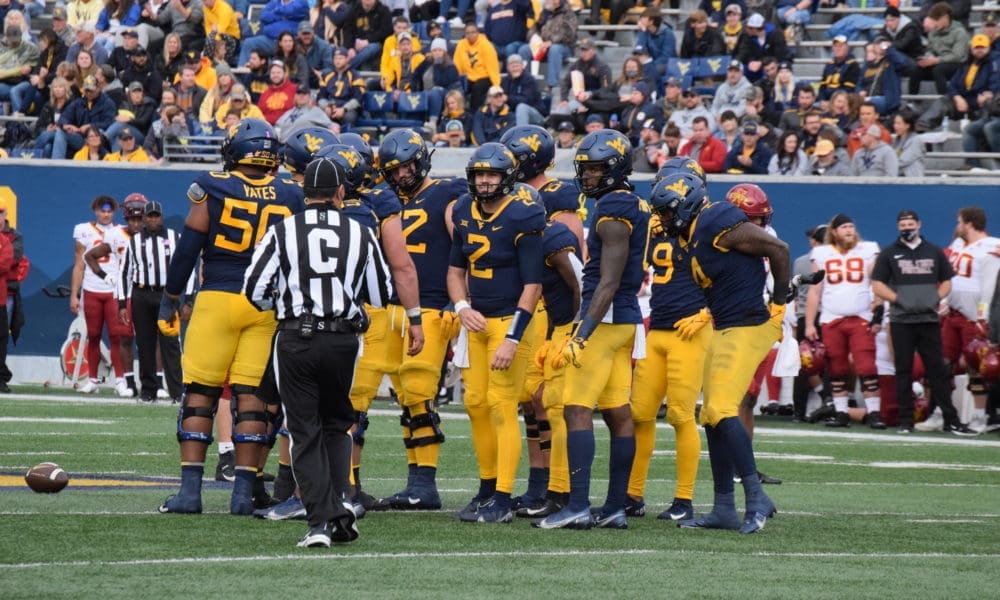 WVU Football QB Jarret Doege against Iowa State