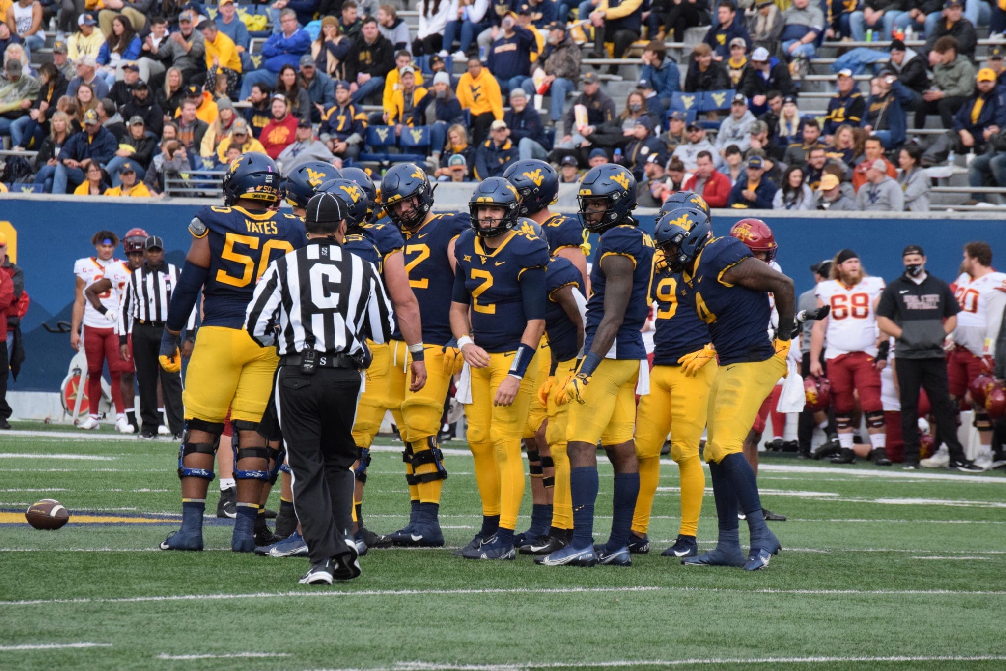 WVU Football QB Jarret Doege against Iowa State