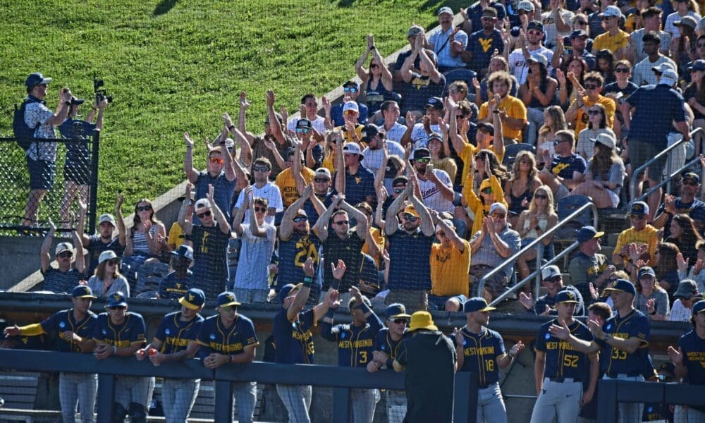 WVU Baseball fans at Morgantown Regional