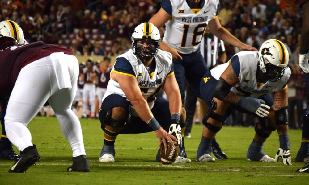 PFF names WVU Football OL Zach Frazier to All-Big 12 team