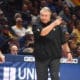 Bob Huggins pointing to ref