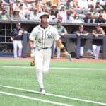 WVU Baseball Tyrus Hall in Super Regional
