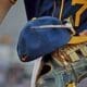 WVU Baseball hat and glove stock