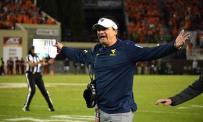 WVU Football HC Neal Brown at Virginia Tech