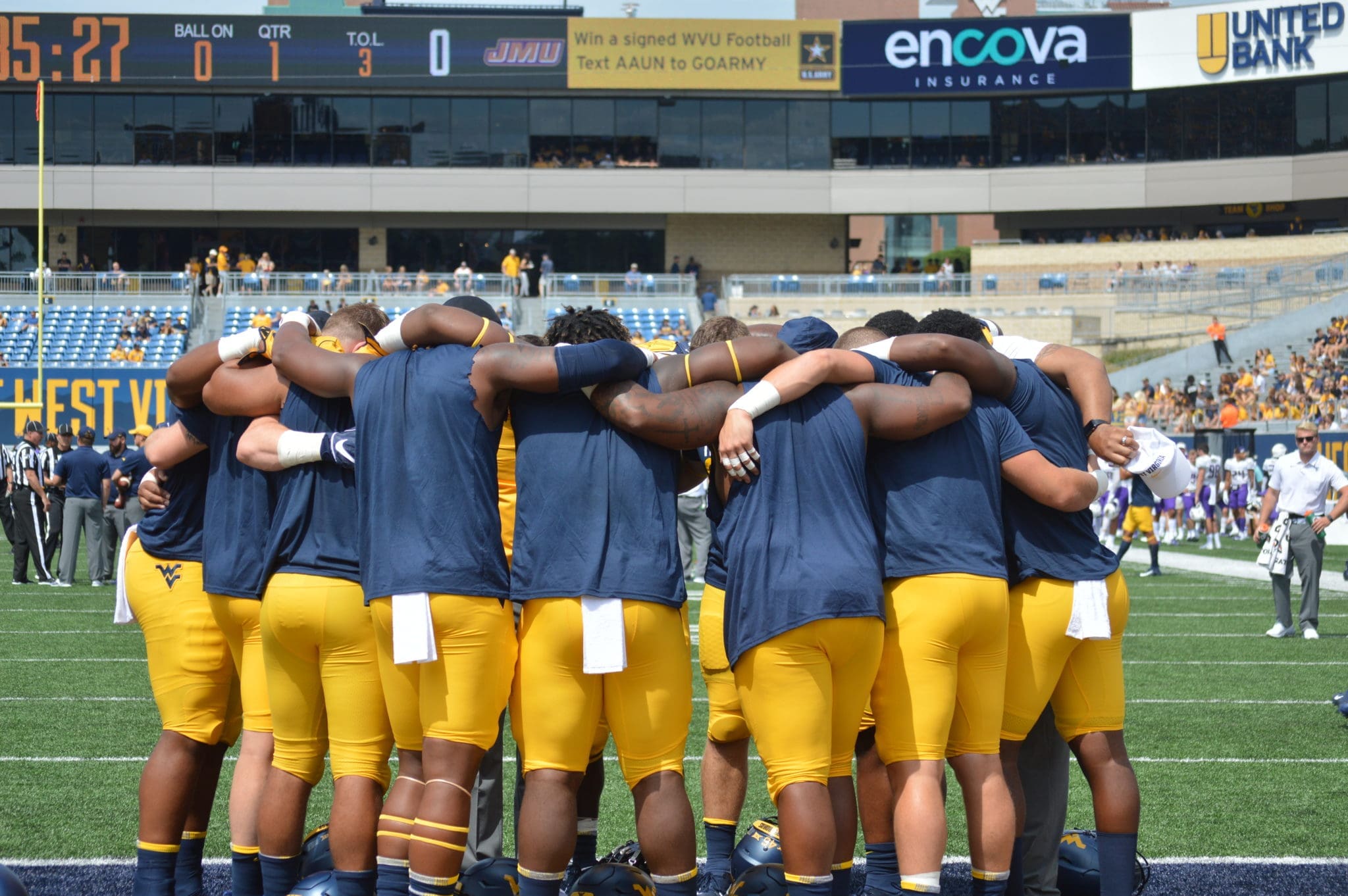 WVU football practice stock