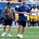 WVU Football HC Rich Rodriguez during Gold-Blue spring scrimmage