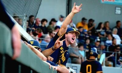 WVU Baseball dugout