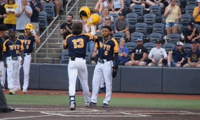 Victor Scott II celebrates with Braden Barry
