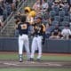 Victor Scott II celebrates with Braden Barry