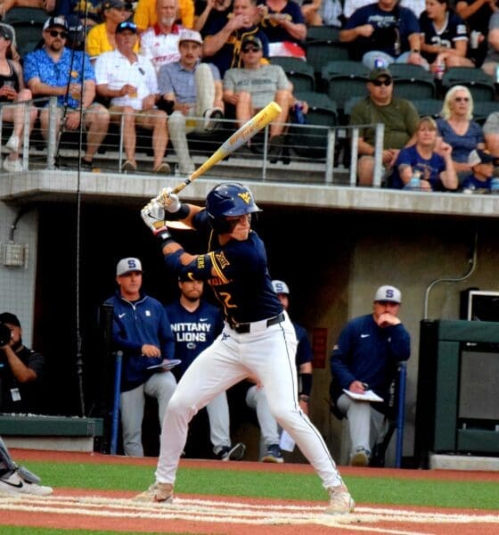 WVU Baseball Gavin Kelly Hits Versus Penn State