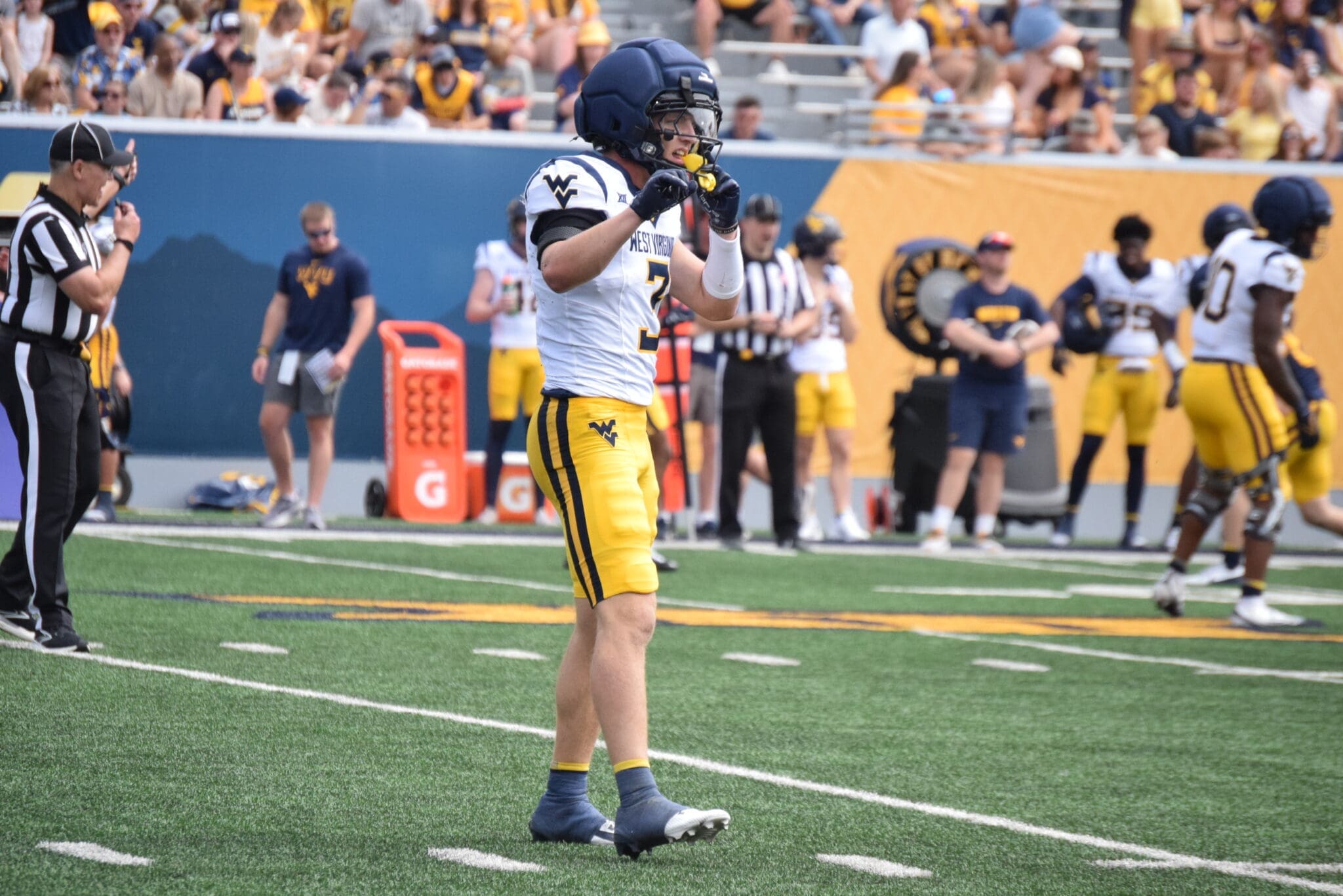 WVU Football safety Matt Sieg