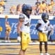 WVU Football Jason Hall Jr. during scrimmage