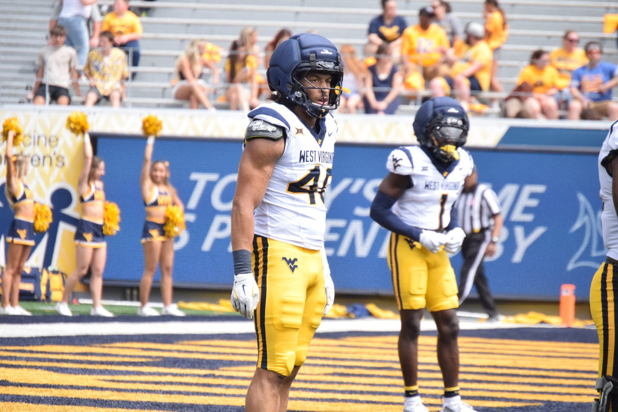 WVU Football Jason Hall Jr. during scrimmage