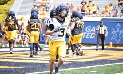 WVU Football Matt Sieg during spring scrimmage