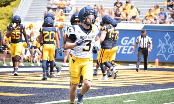 WVU Football Matt Sieg during spring scrimmage