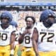 WVU Football OL Cam Griffin during spring scrimmage