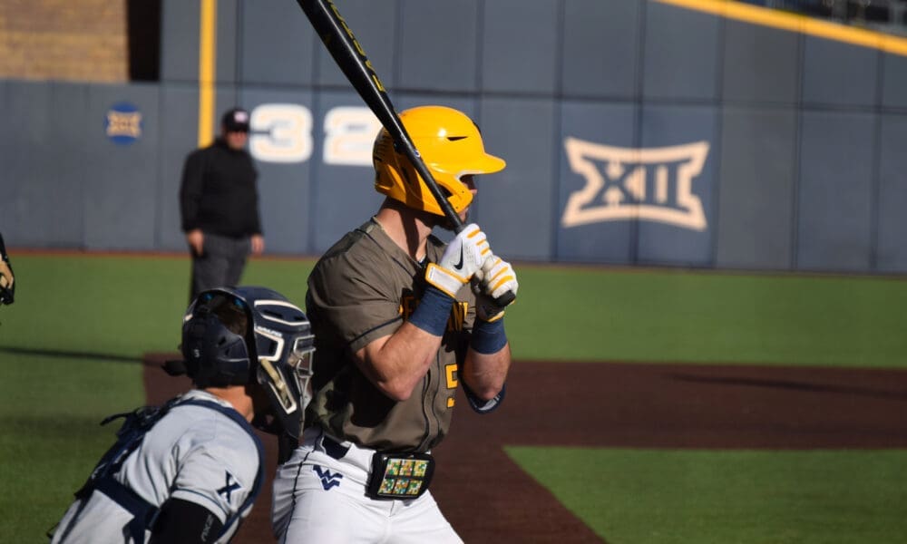 WVU Baseball right fielder/third baseman Caleb McNeely