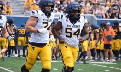WVU Football OL Kevin Brown and Amare Grayson
