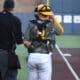 WVU baseball catcher Dayne Leonard